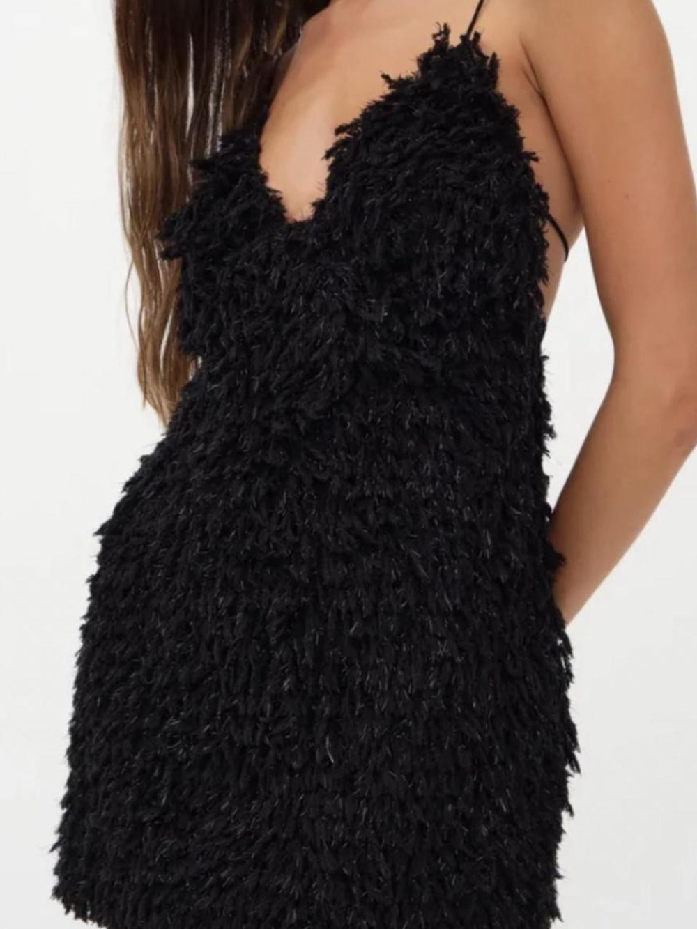For Love & Lemons kamara Black  Spaghetti-Strap Mini Dress